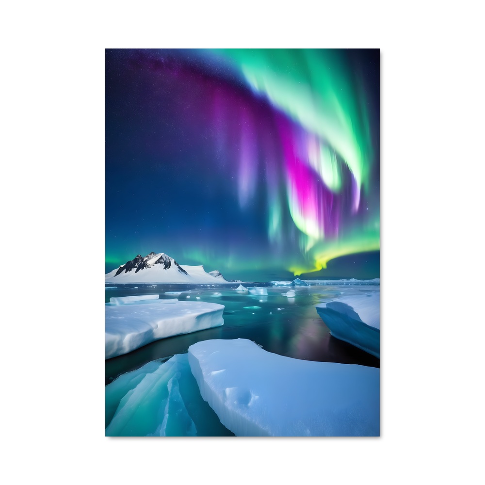Poster Splendeur de l'Aurora Australis